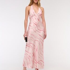 The A&F Julia Slip Halter Maxi Dress